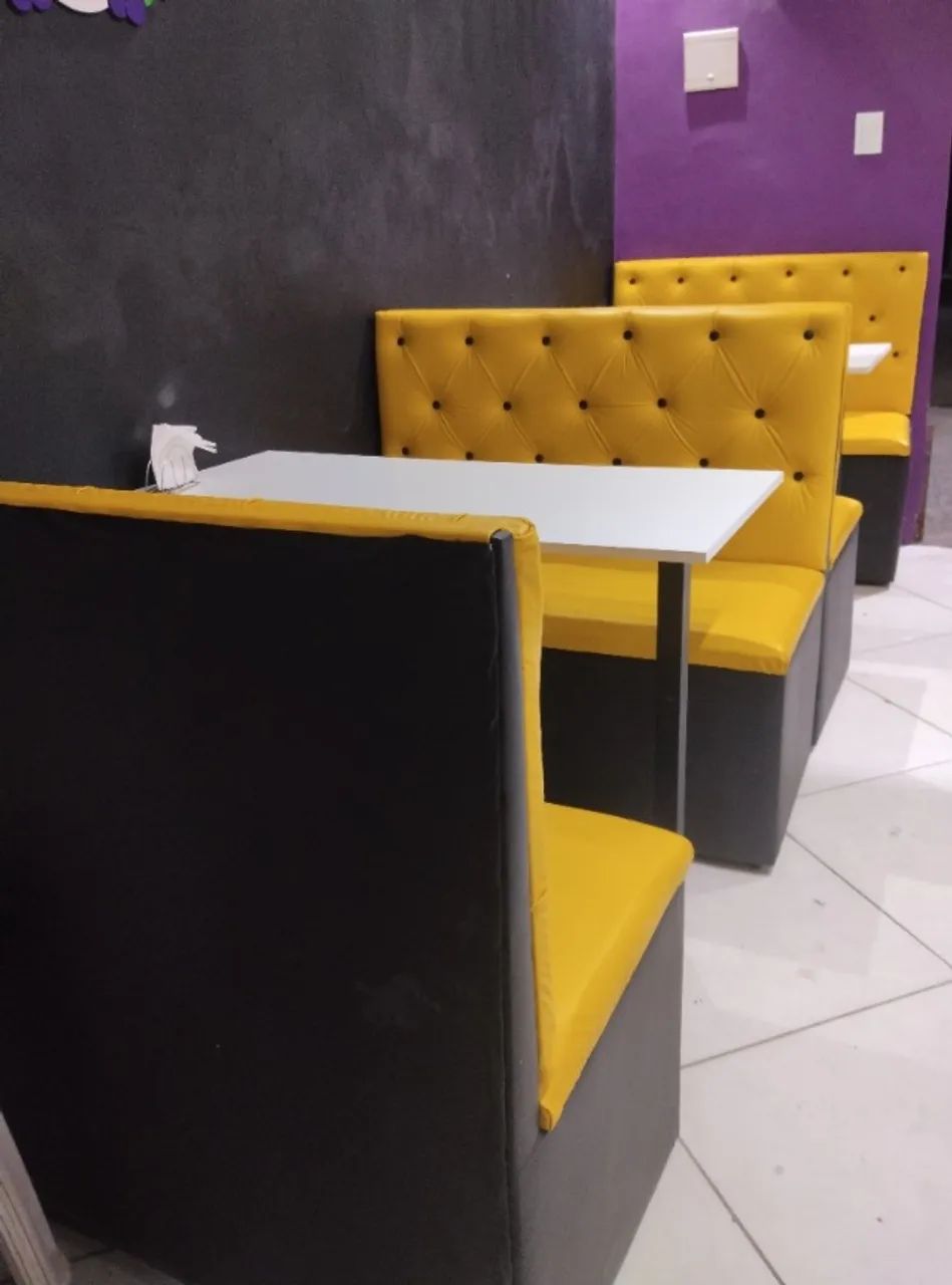 Conjunto 4 sofás e 2 mesas para açaiteria / hamburgueria  - Foto 3