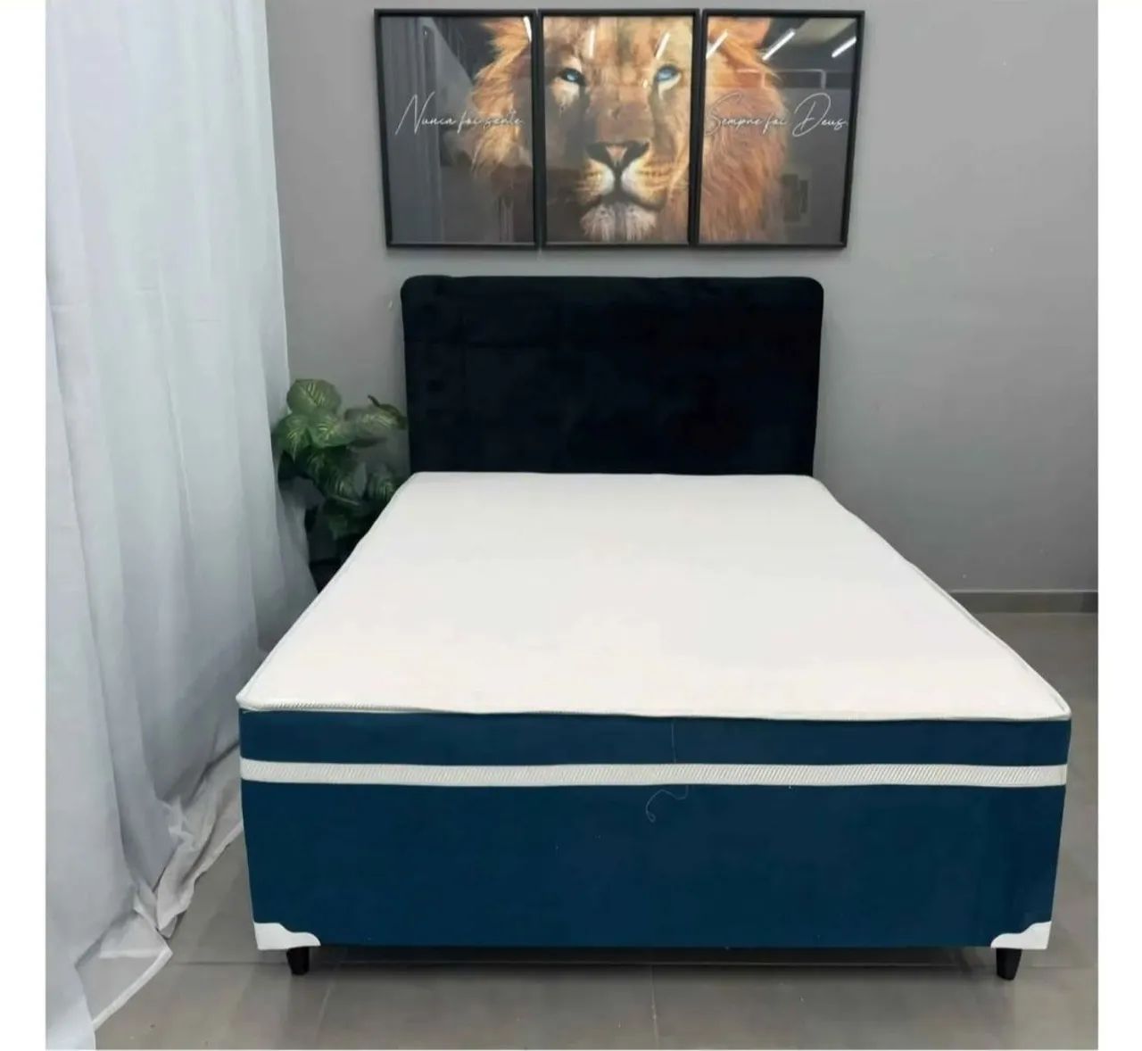 Cama conjugada casal molas ensacadas 