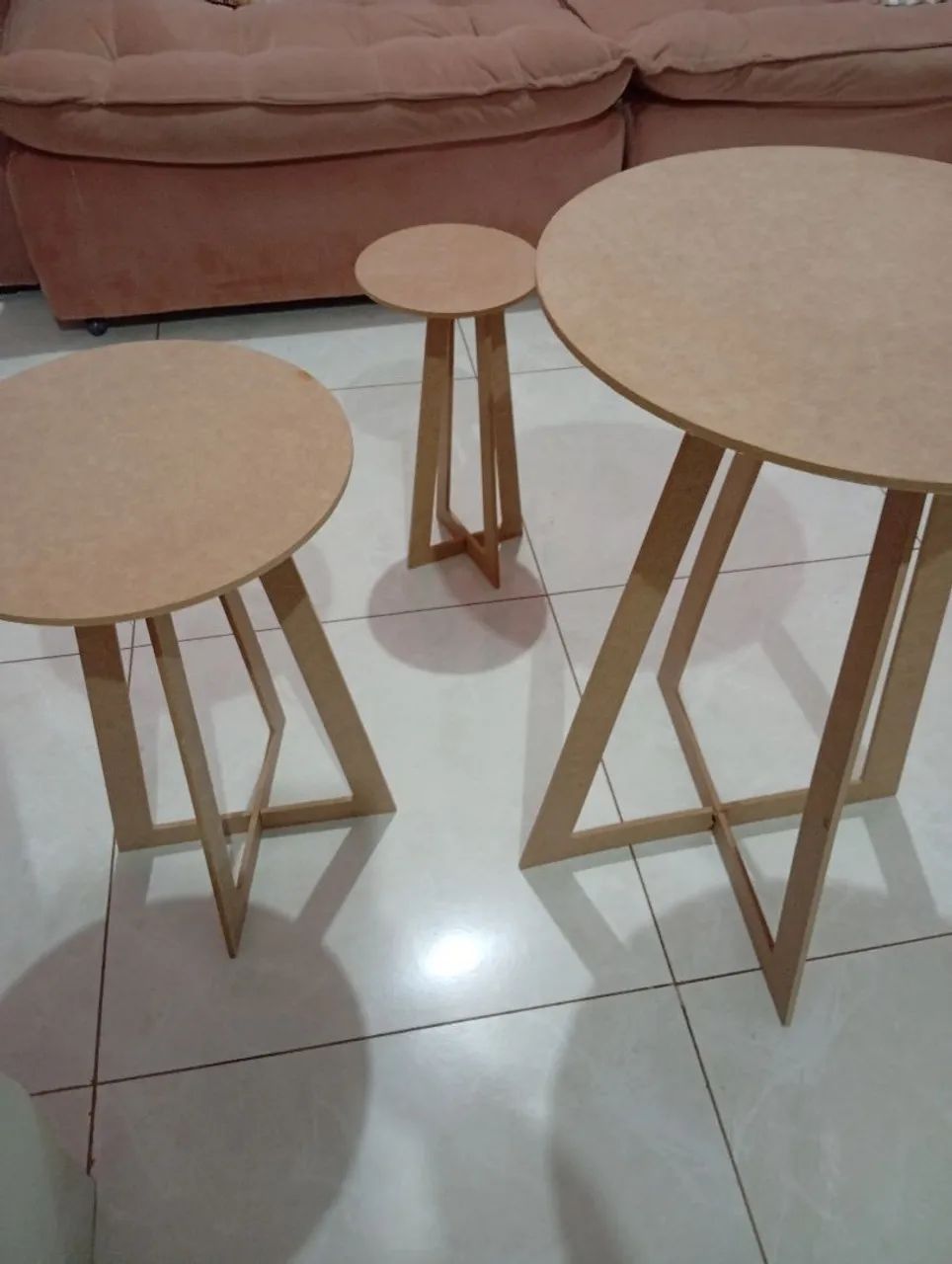 Trio de mesas para decoração  - Foto 2