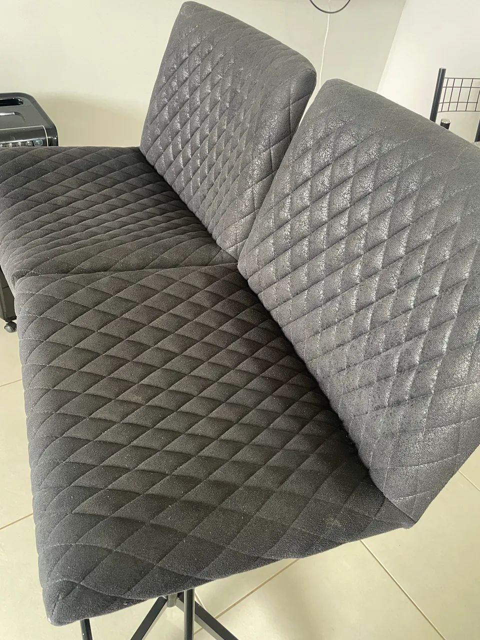JOGO 2 BANQUETAS ESTOFADAS COM REGULAGEM  - Foto 4