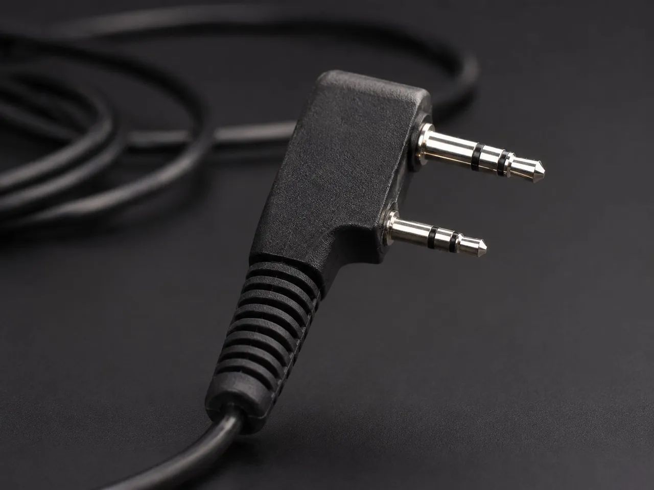 Fone Auricular com Microfone e Conector 2 Pinos para Rádio Comunicador - Foto 3