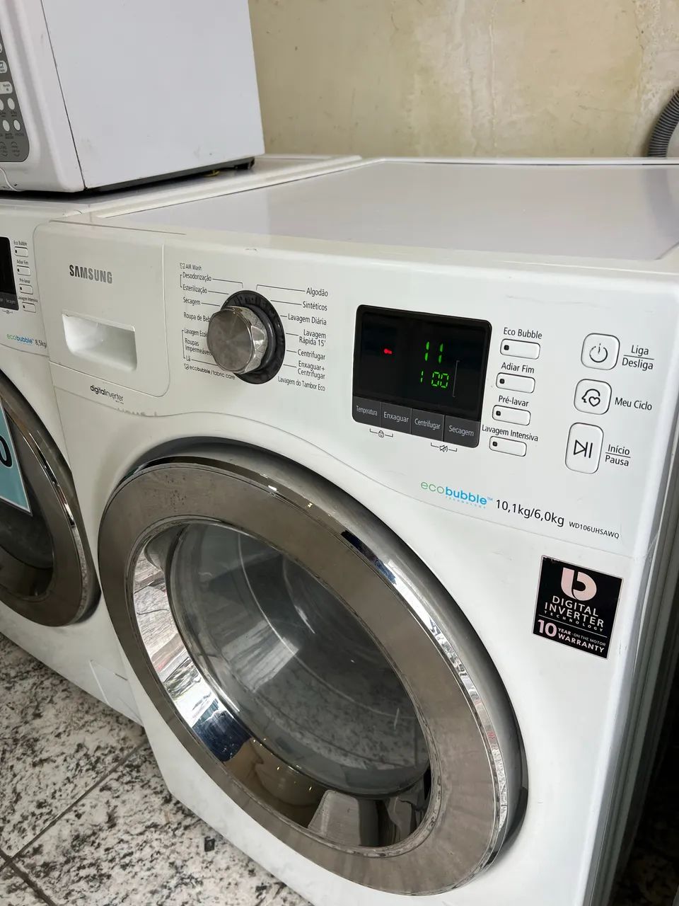 Lava e seca Samsung 10,0kg 6,0kg 