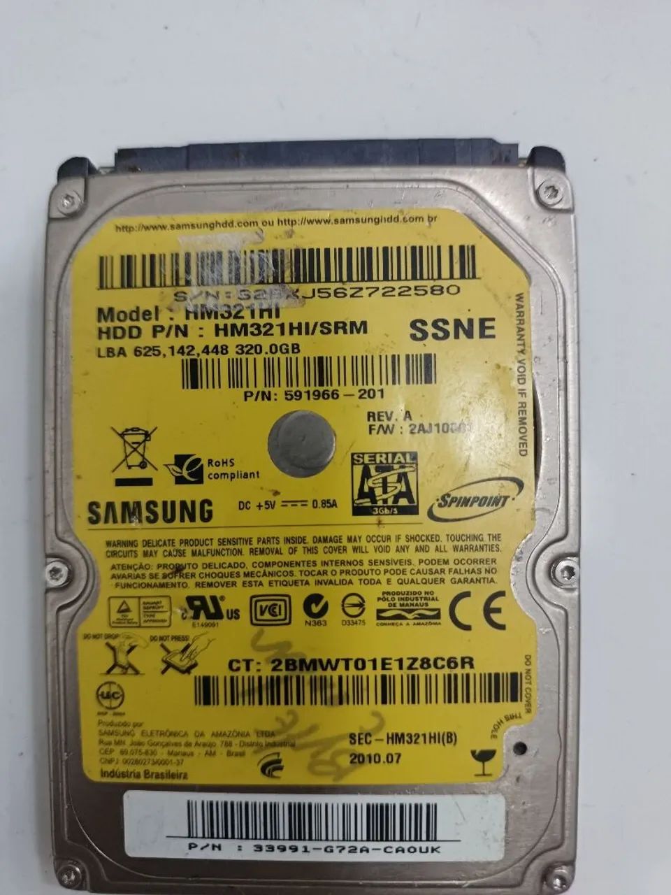 Hd Samsung 320gb 2.5 notebook - Foto 4