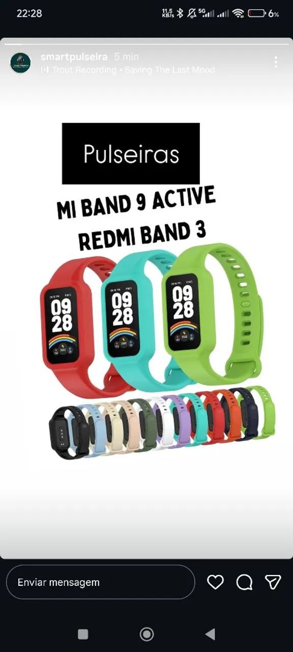 pulseira para Redmi Band 3 Mi Band 9 Active
