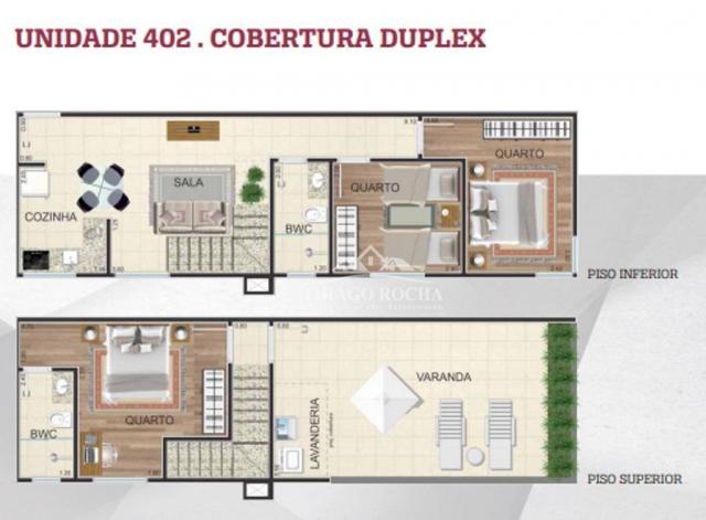 Cobertura duplex com 2 dormitórios à venda, 102 m² por r$ 440.000 - centro - são josé dos - Foto 20