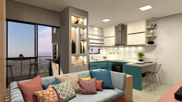 Studio com 1 dormitório à venda, 39 m² por r$ 189.000 - são pedro - são josé dos pinhais/p