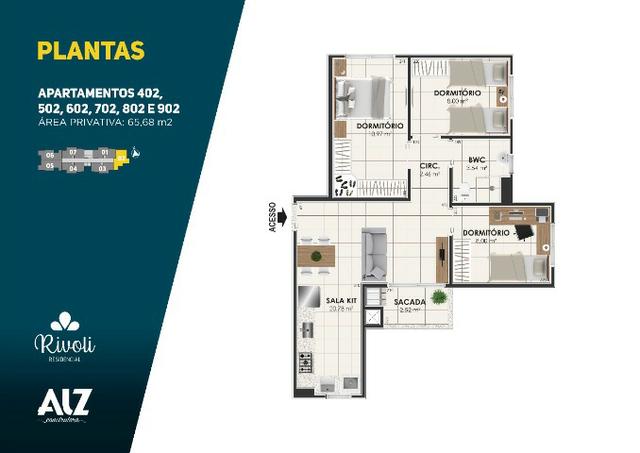 Apartamento 3 dormitórios, Minha Casa, Minha Vida, Pagani - Palhoça - Foto 11