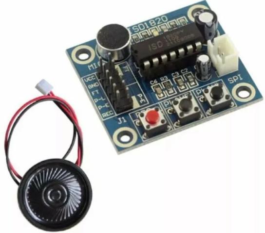 COD-AM179 Modulo Gravador De Voz De Som Player Isd1820 Arduino Automação Robotica - Foto 3