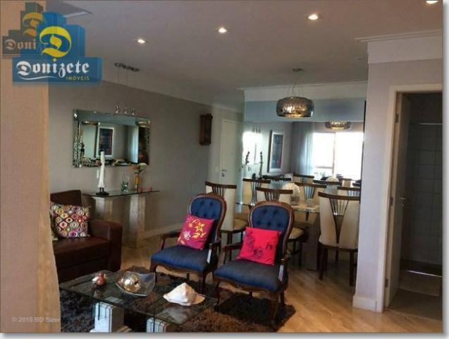 Apartamento com 3 dormitórios à venda, 89 m² por r$ 590.000,10 - cerâmica - são caetano do - Foto 2