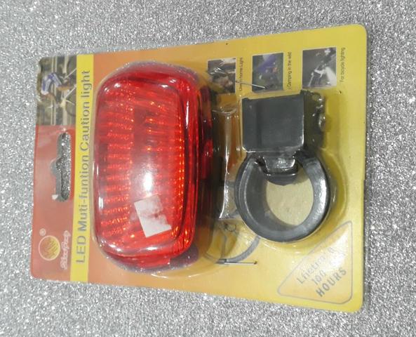 Sinalizador Pisca Varias Funções 5 Led Bicicleta - Foto 4
