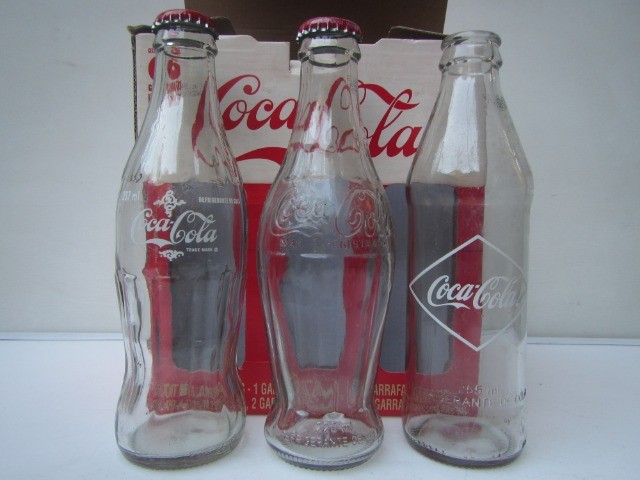 Garrafas antigas - coleção Coca-Cola