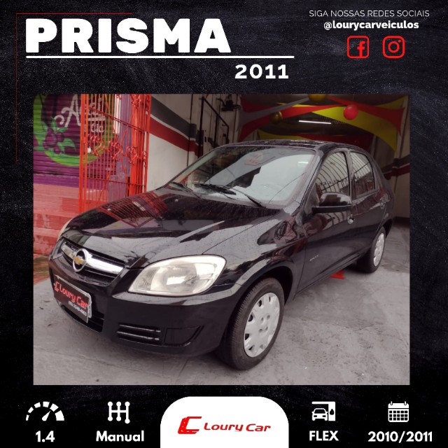 PRISMA 1.4 2011 NA LOURYCAR VEÍCULOS