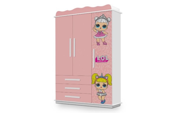 Guarda-Roupa Infantil LOL 100% Mdf - Entrega Rápida!!Maio39