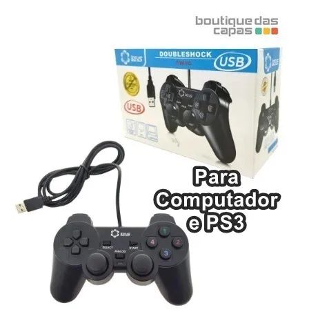 Controle com fio pc computador PS3 Lotus LT-CT010