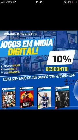 Jogos em Mídia Digital - PS4 e PS5 - Videogames - Liberdade, Parnamirim  1252602533