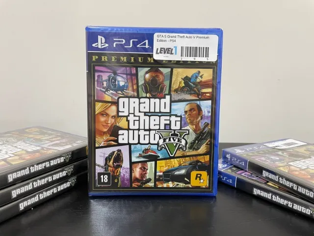 Jogo GTA V Premium Edition - Ps4 Mídia Física - Loja Cyber Z