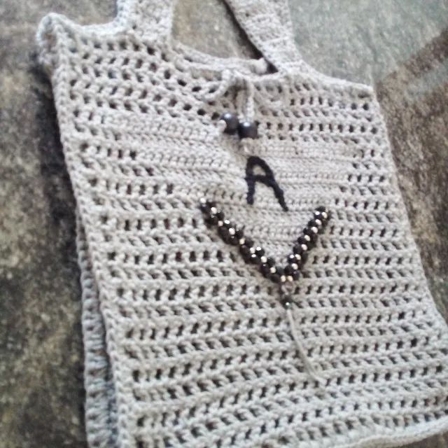 Bolsa de Crochê de 85 por 65 - Foto 3