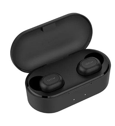 Fone de ouvido in-ear sem fio QCY T2C preto