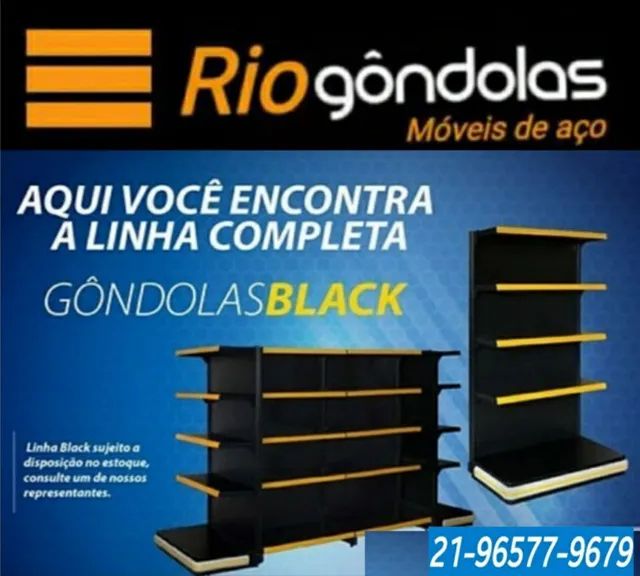GÔNDOLAS PRETA (BLACK) PRONTA ENTREGA! 