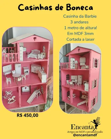 Casa da Barbie 1.30 altura completa