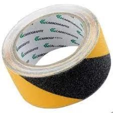 Fita Adesiva Antiderrapante Preta E Amarela 5 Metros - Foto 2