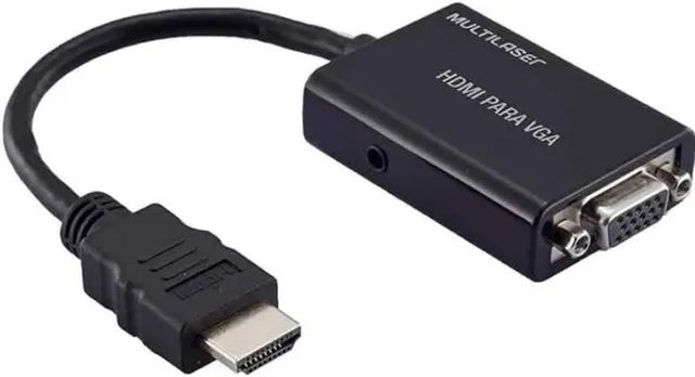 Kit com 5 Cabos Conversores HDMI para VGA Multilaser