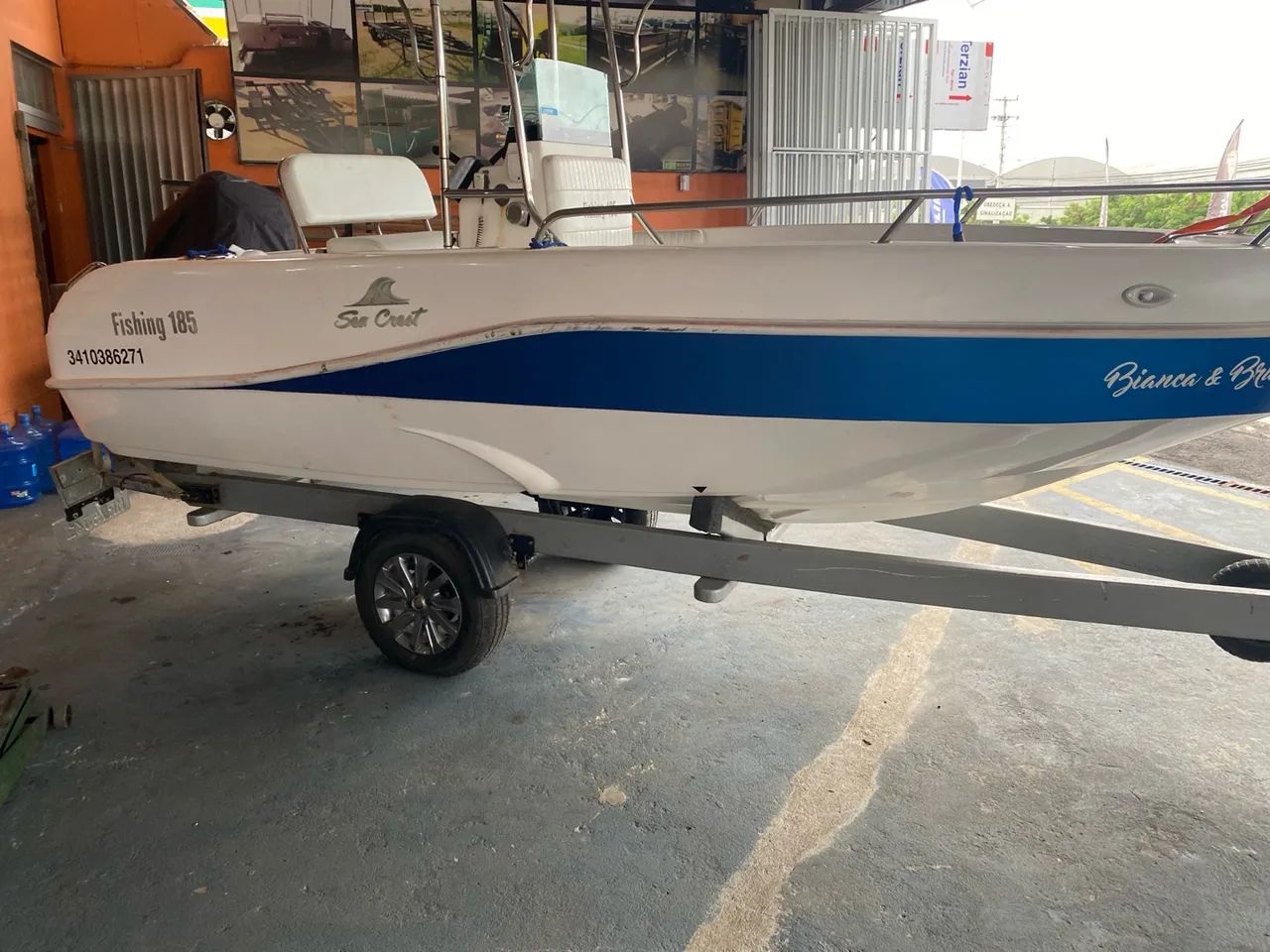 Lancha fishing sea crest 185 mercury optimax 90hp 2011 - Foto 7