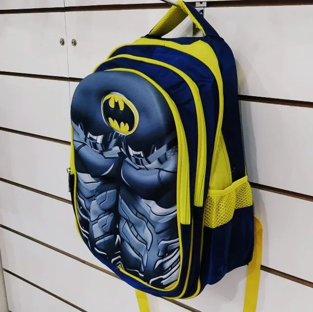 mochila de costa infantil peitoral 42x32cm da018377  promoç - batmand - Foto 2