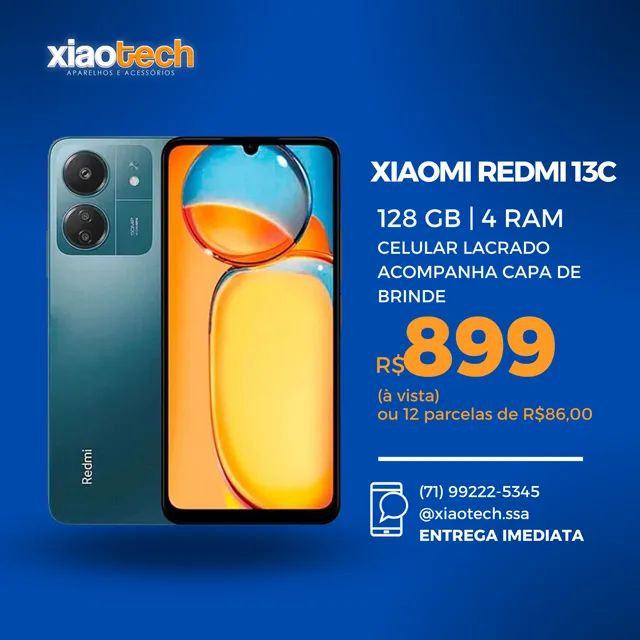 Celular Xiaomi Redmi Note 13C 128GB + kit brindes - Celulares e Smartphones  - Jardim da Penha, Vitória 1260127529