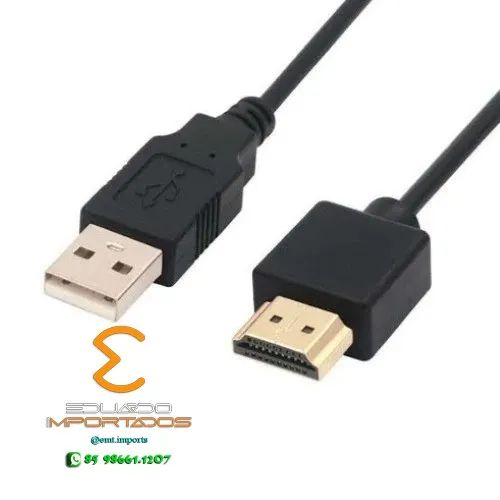 Cabo HDMI para USB 2.0 1,5 Metros
