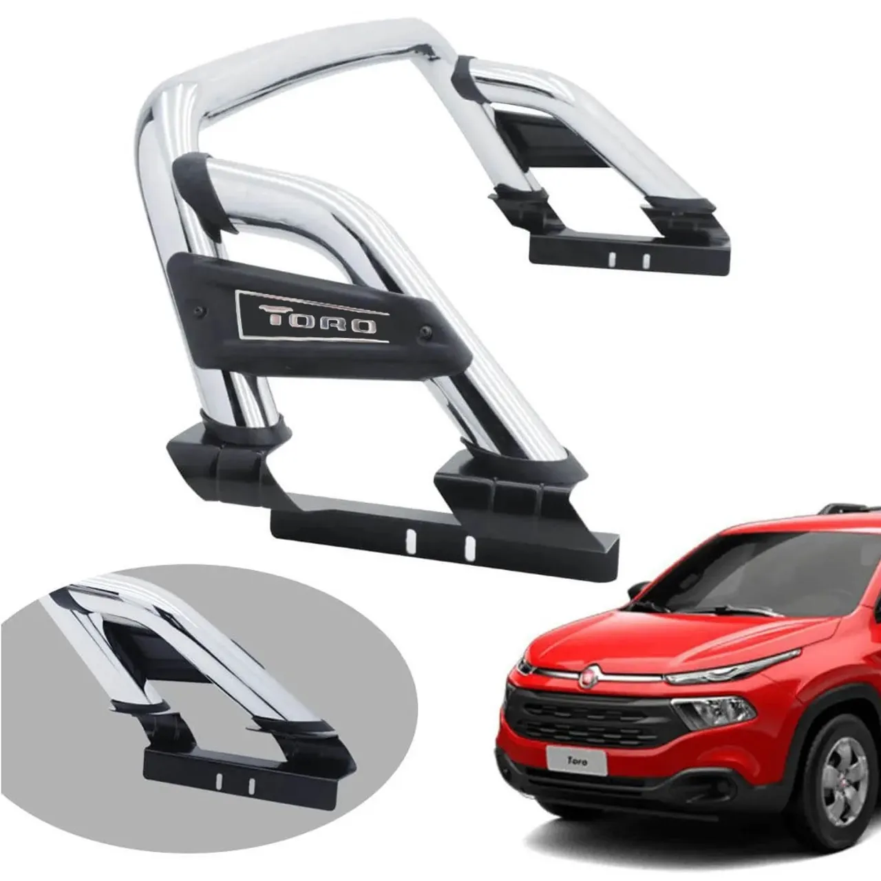 Santo antonio Track ST cromado Fiat Toro 2017 a 2025