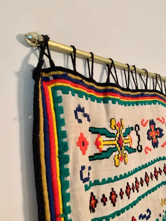 Panô Boho Chic bordado Decoração  - Foto 3