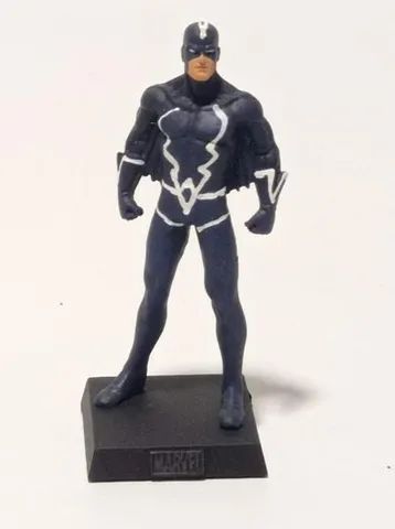 Miniatura Blacl Bolt Marvel Eaglemoss (caixa)