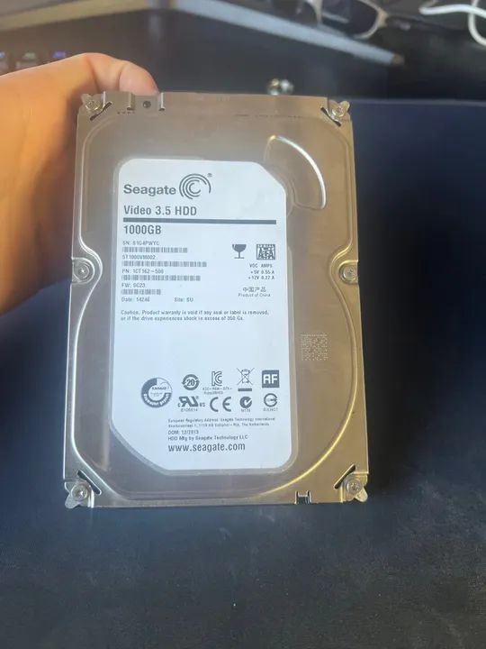 Disco rígido interno seagate vídeo 3.5 hdd st1000vm002 1TB