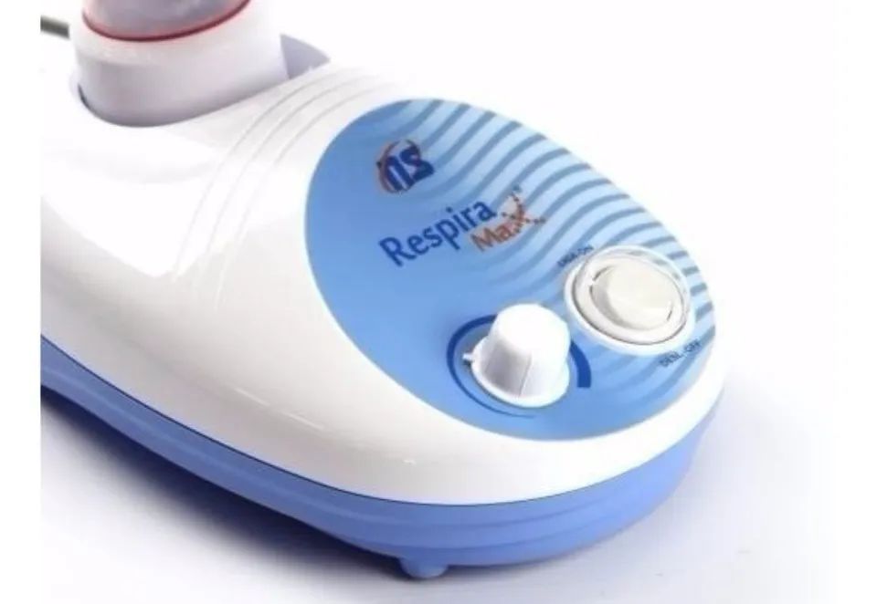 Nebulizador ultrassônico NS Respiramax branco e azul 100V/240V - Foto 2
