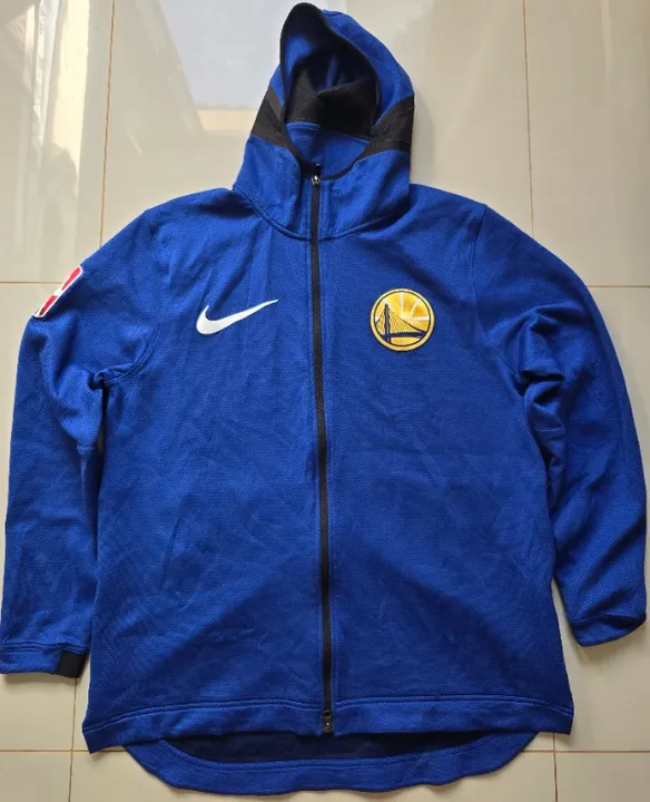 Jaqueta Nike Jordan Basquete NBA Golden State Warriors Therma Flex Showtime Azul