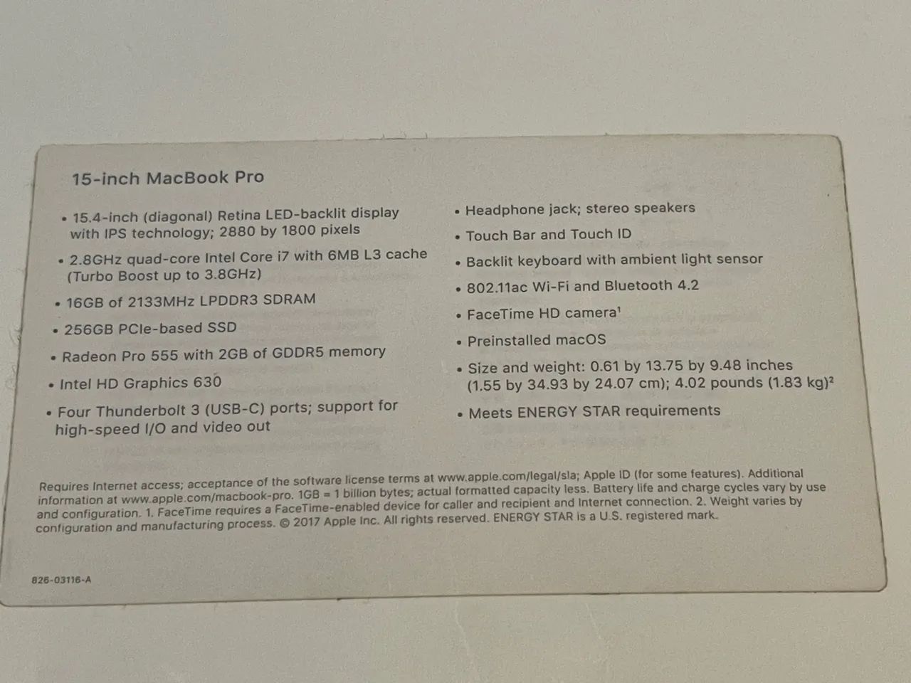 MacBook Pro 2018 i7 4g vídeo 16 RAM  - Foto 4