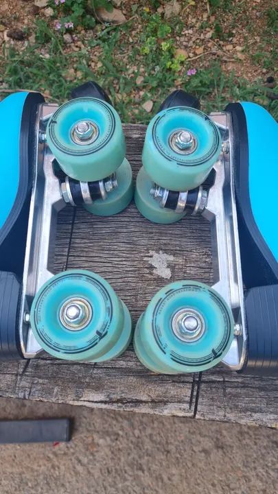 Patins Quad Traxart Bellaz Azul - Foto 5