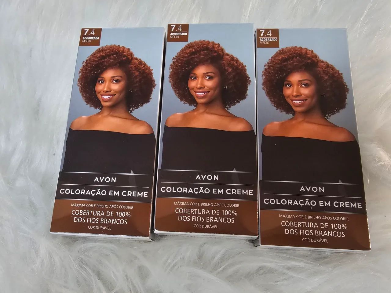 Coloração em creme Avon 7.4 acobreado  - Foto 4