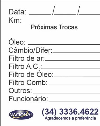 Etiquetas Para Troca de óleo  - Foto 3