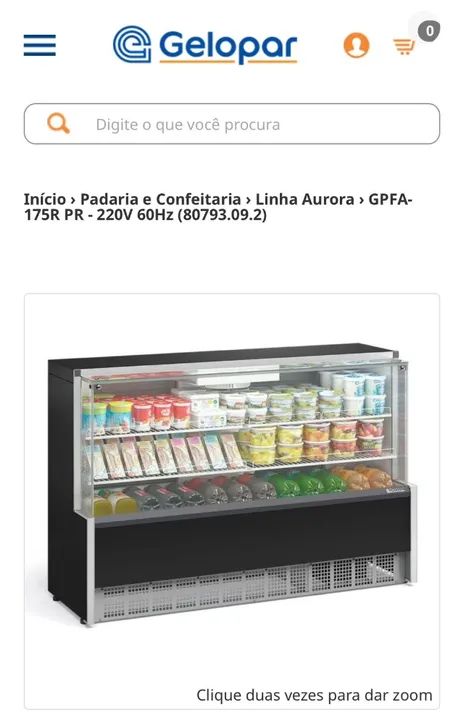 Balcão refrigerado para frios e laticínios - refrigeração de ar forçado - marca gelopar  - Foto 2