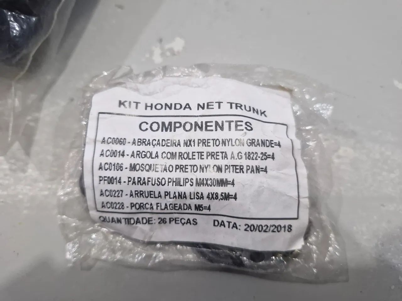 Rede De Porta Mala Honda Hrv 2016/2023 Original 08l96t7s800 Nova