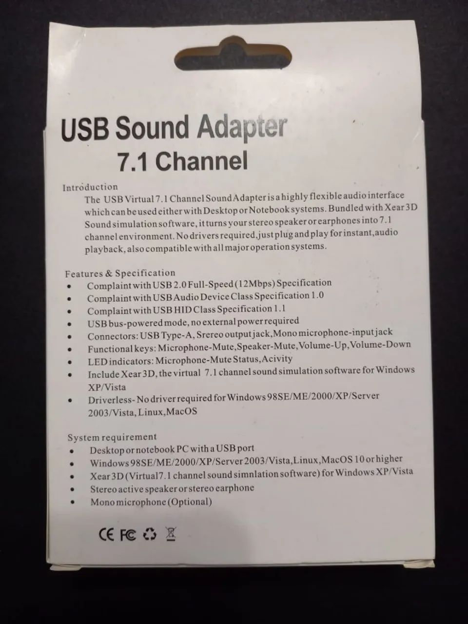 Placa de Áudio 7.1 USB Sound Adapter - Foto 2