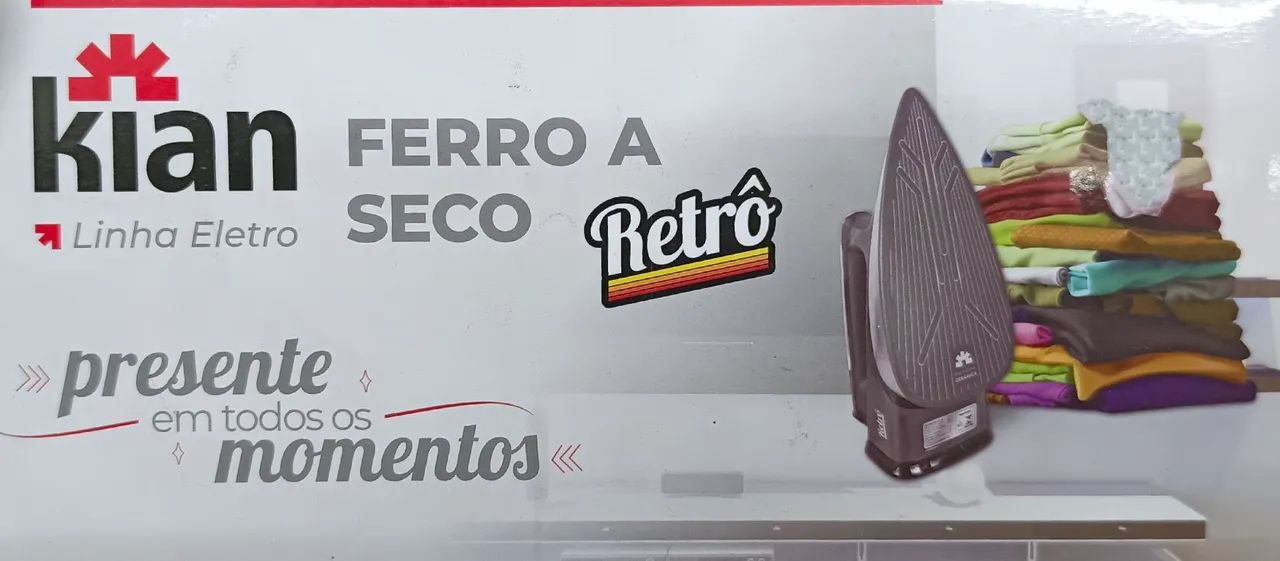 FERRO A SECO RETRO 220V 1300W REF: 23258<br> - Foto 5