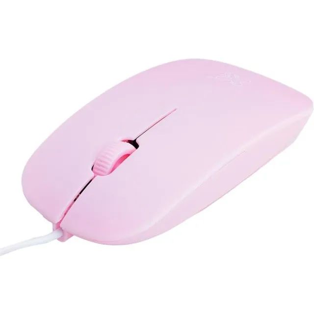 Mouse Óptico USB 1200 dpi Surface Rosa USB 2.0 - Maxprint