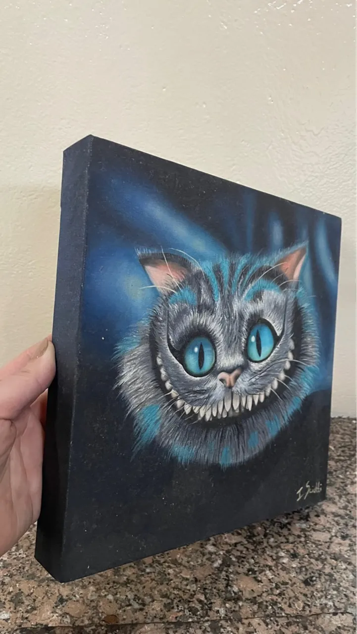Quadro Decorativo Gato Cheshire - Alice no País das Maravilhas