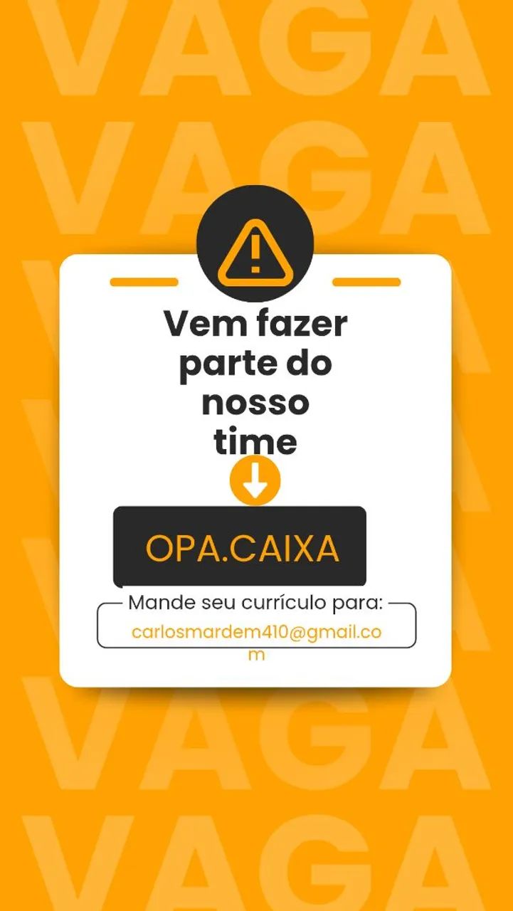 Vaga para op.caixa 