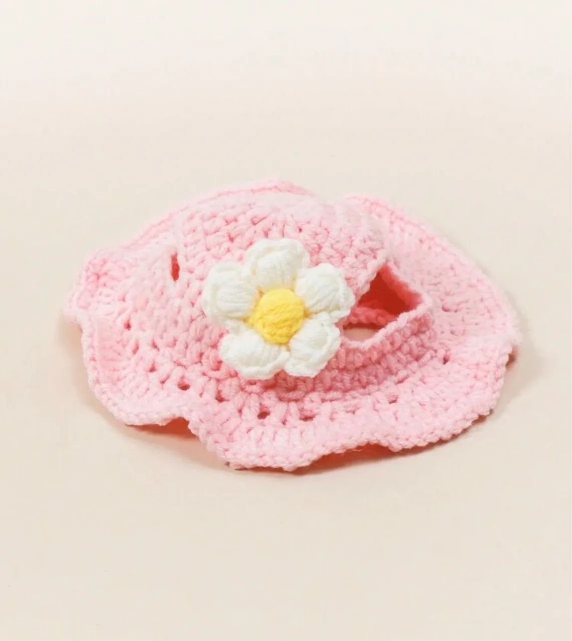Chapeuzinho em crochê para pets $50 - Foto 2