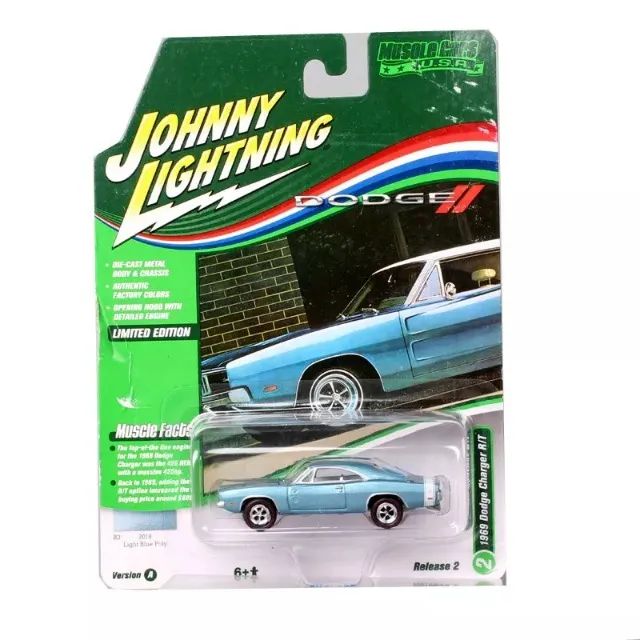 Carro Miniatura 1969 Dodge Charger R/T Johnny Lighting Hot Wheels