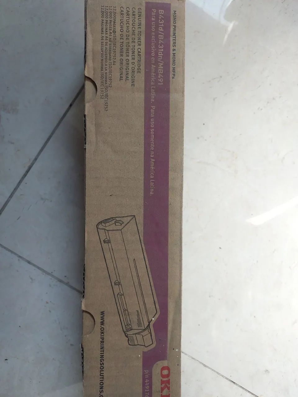 Cartucho de Toner Original OKI B431d/B431dn/MB491